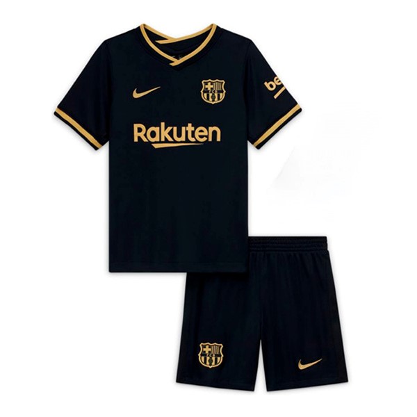 Camiseta Barcelona Segunda equipo Niños 2020-21 Negro